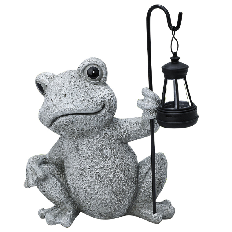 Žabja lampa od smole, country stil, dekor u obliku životinje