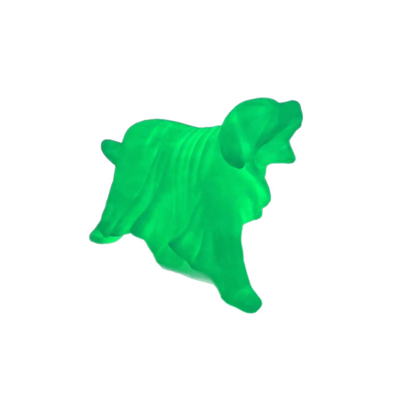 Statuie de câine fantomă, imprimare 3D, stil chinezesc, iluminat, decor pentru casă și curte, Halloween