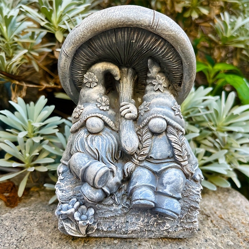 Vrtne statue patuljka s gljivama, dekor u europsko-američkom stilu