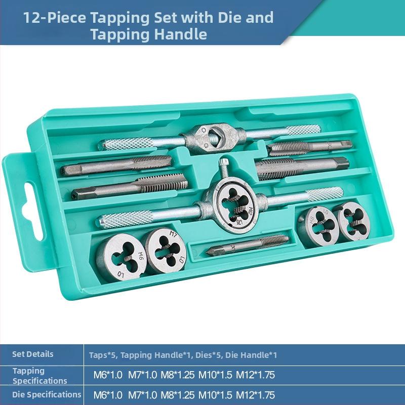 Σετ Tap and Die με χειροκίνητα taps, 12, 20 και 40 τεμάχια