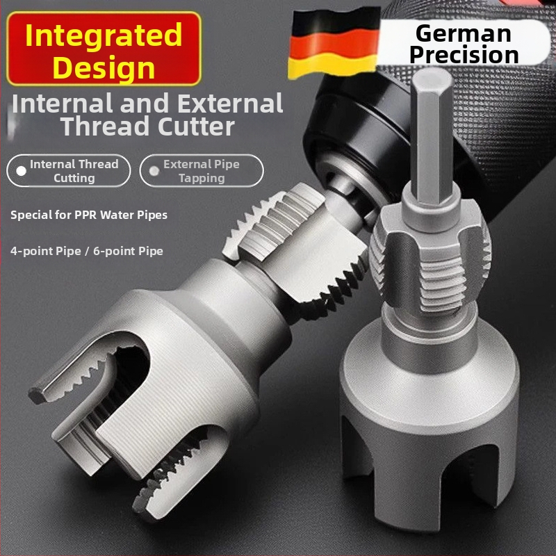 Nástroj na závitovanie PPR potrubí, vnútorné a vonkajšie závity, integrovaný závitník, ručné ovládanie