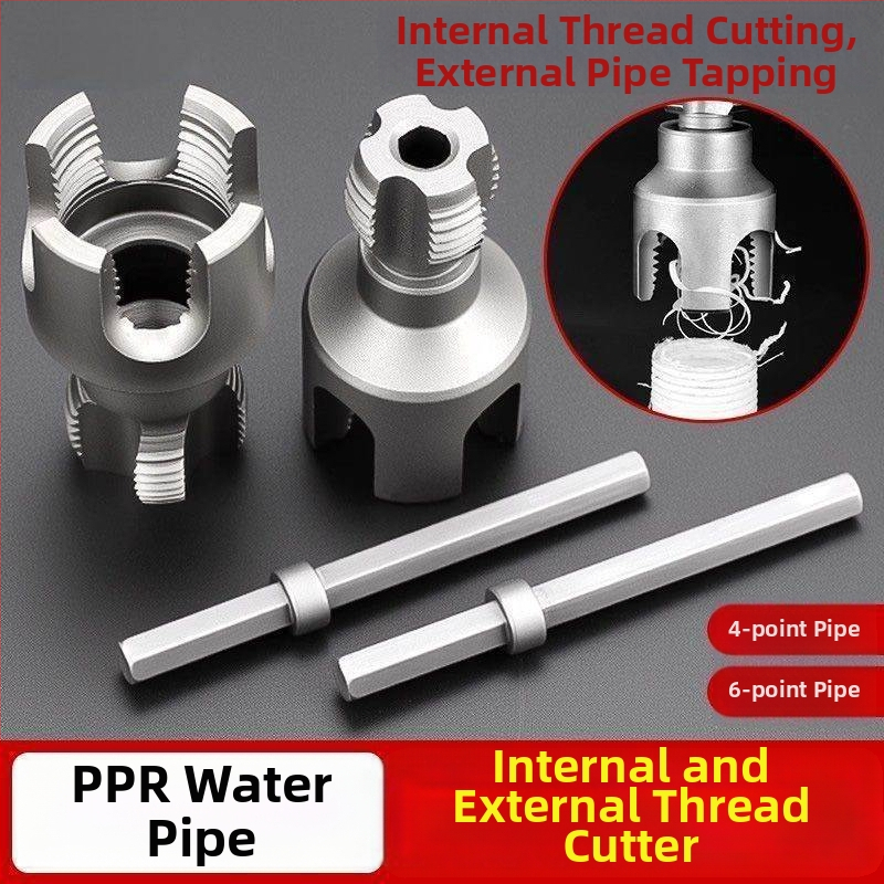 Nástroj na závitovanie PPR potrubí, vnútorné a vonkajšie závity, integrovaný závitník, ručné ovládanie