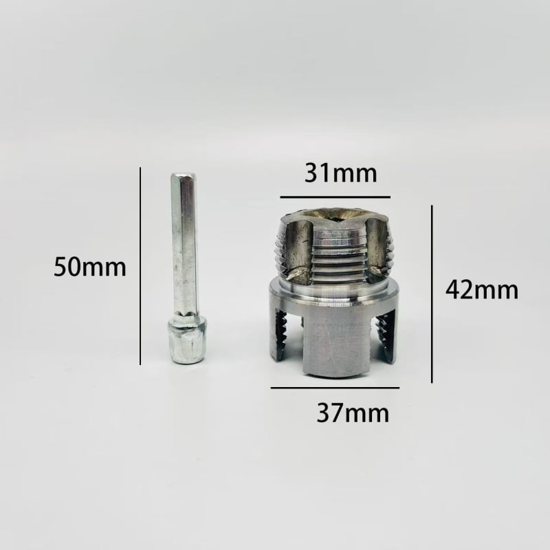 Nástroj na závitovanie PPR potrubí, vnútorné a vonkajšie závity, integrovaný závitník, ručné ovládanie