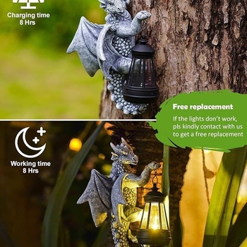 Lampa dinosaurus za vanjsku upotrebu – crtani stil, sintetička smola, šifra proizvoda Chandelier dragon, brend Hama