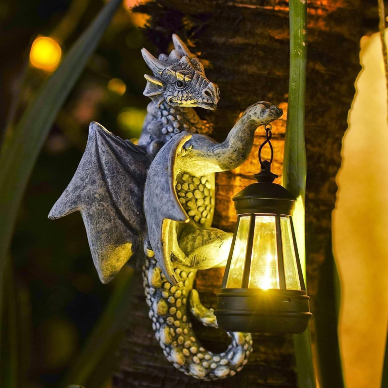 Lampa dinosaurus za vanjsku upotrebu – crtani stil, sintetička smola, šifra proizvoda Chandelier dragon, brend Hama