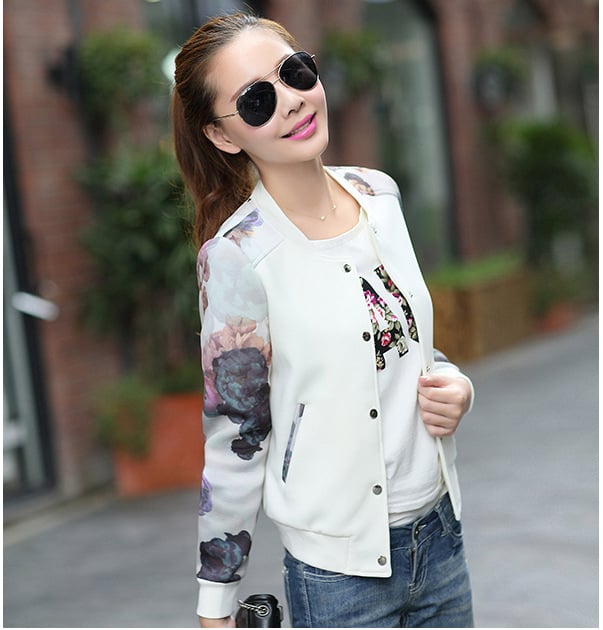 Jachetă, material din bumbac, imprimeu etnic, mâneci lungi, stil office feminin, toamna 2022