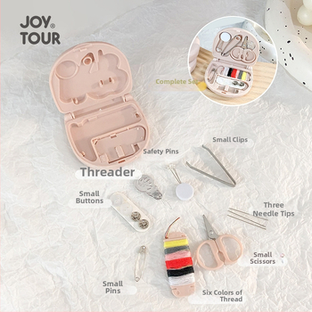 Joytour Cutie portabilă de cusut, cu foarfecă mini, ace de cusut și ață