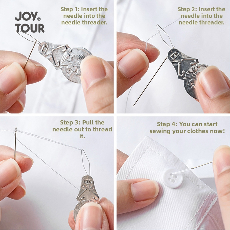 Joytour Cutie portabilă de cusut, cu foarfecă mini, ace de cusut și ață