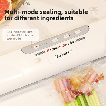 Mașină de vidat pentru alimente, sigilare automată cu un singur buton, carcasă ABS; 24W, 220V, model zkfk-002, capacitate sub 500 mL