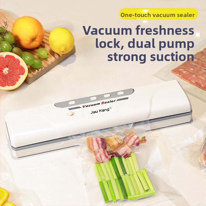 Mașină de vidat pentru alimente, sigilare automată cu un singur buton, carcasă ABS; 24W, 220V, model zkfk-002, capacitate sub 500 mL