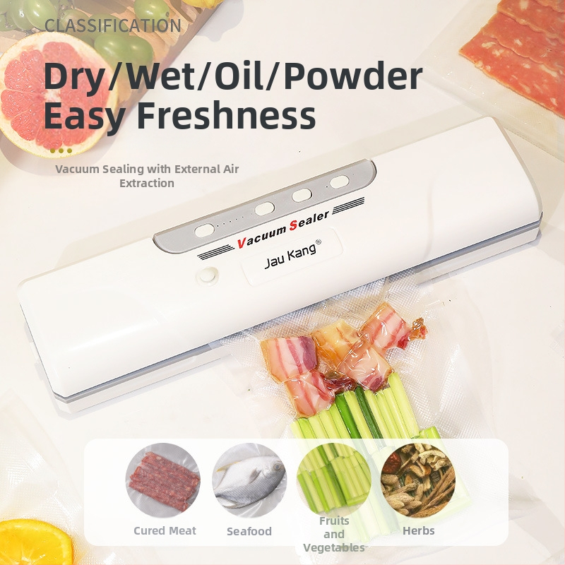 Mașină de vidat pentru alimente, sigilare automată cu un singur buton, carcasă ABS; 24W, 220V, model zkfk-002, capacitate sub 500 mL