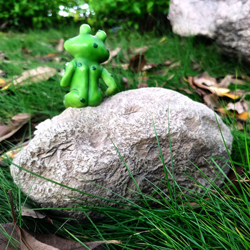 Statuetă de grădină din rășină – broscuța de exterior, Brand: q-gloay Quanrong, Material: rășină sintetică, Ambalaj: carton