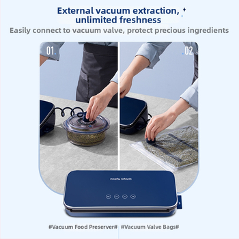 MR1116 Mașină de vidat și păstrare a prospețimii, 100W, 220V, carcasă ABS, capacitate sub 500 ml