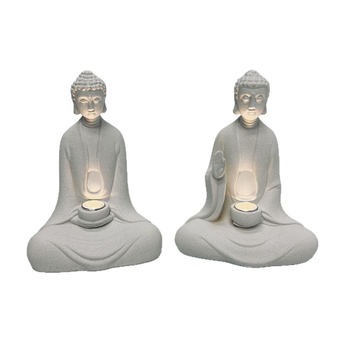 Statu Buddha od smole – vrtni ukras, kineskog stila, brenda Housedeco; izrada od smole; prilagodljivo