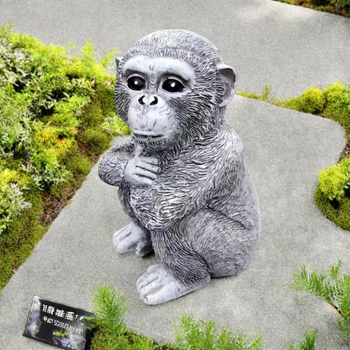 Sculptură de grădină din rășină, maimuță, stil modern minimalist; material: rășină sintetică; cod produs 26.14.