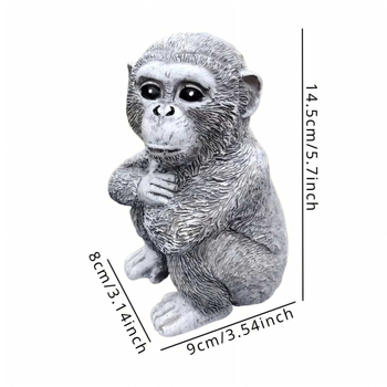 Sculptură de grădină din rășină, maimuță, stil modern minimalist; material: rășină sintetică; cod produs 26.14.