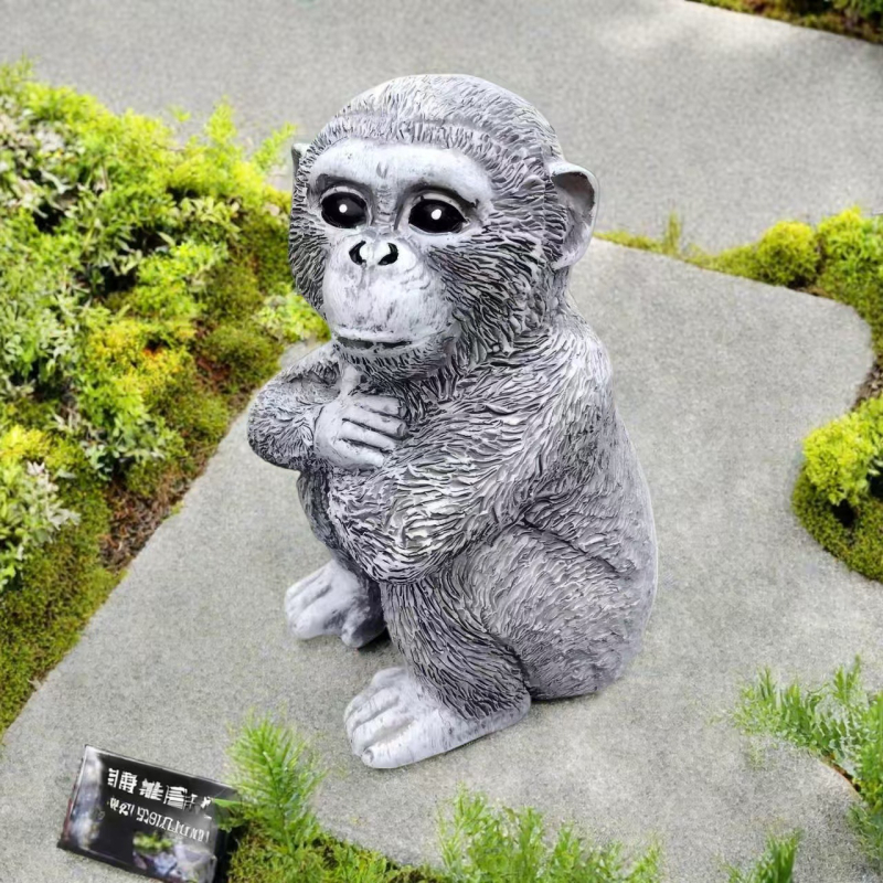 Sculptură de grădină din rășină, maimuță, stil modern minimalist; material: rășină sintetică; cod produs 26.14.
