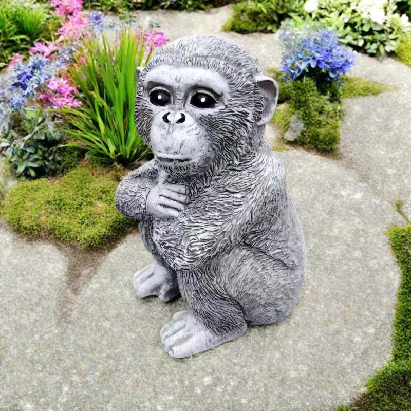 Sculptură de grădină din rășină, maimuță, stil modern minimalist; material: rășină sintetică; cod produs 26.14.