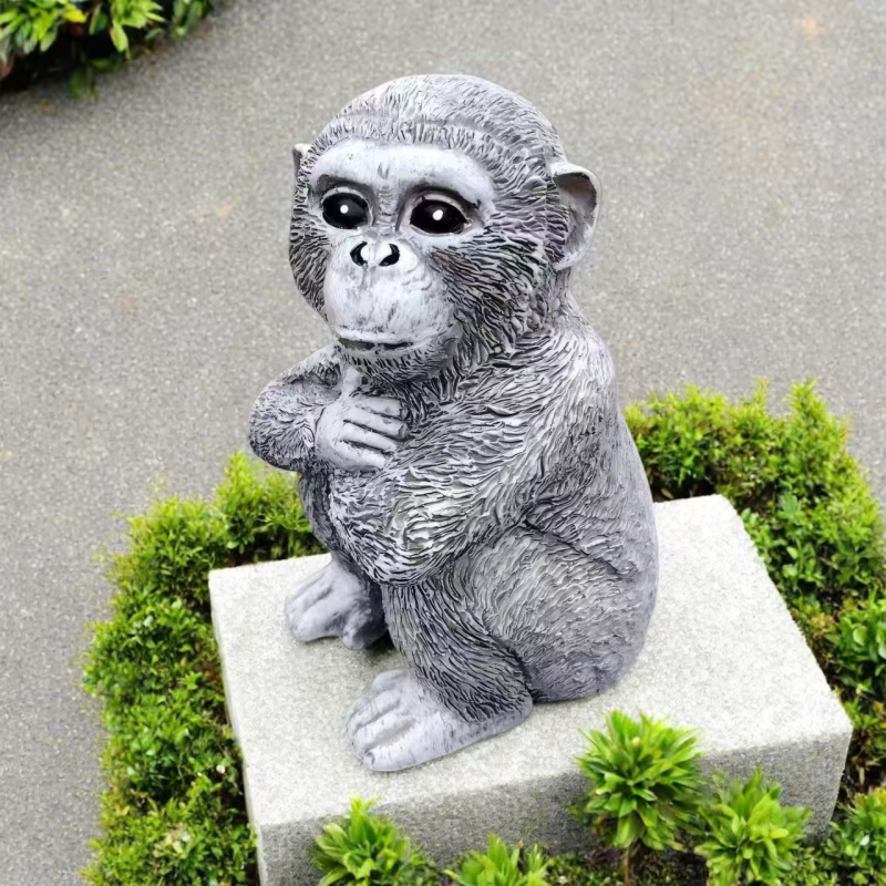 Sculptură de grădină din rășină, maimuță, stil modern minimalist; material: rășină sintetică; cod produs 26.14.