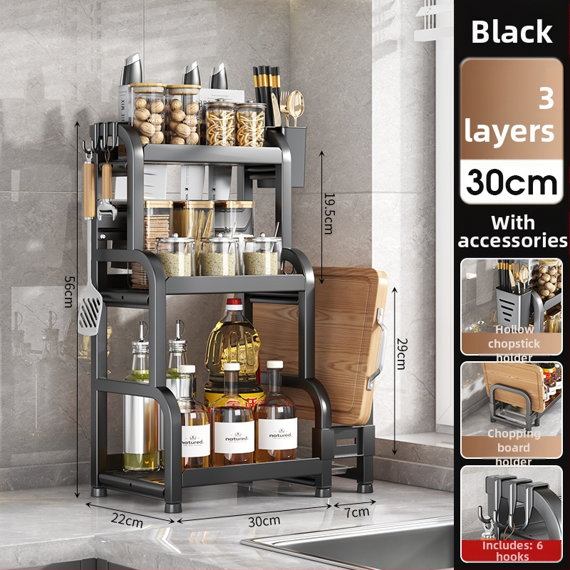 Polička na korenie do kuchyne, železná konštrukcia, moderný minimalistický štýl, inštalácia bez vŕtania, pôvod Yongkang