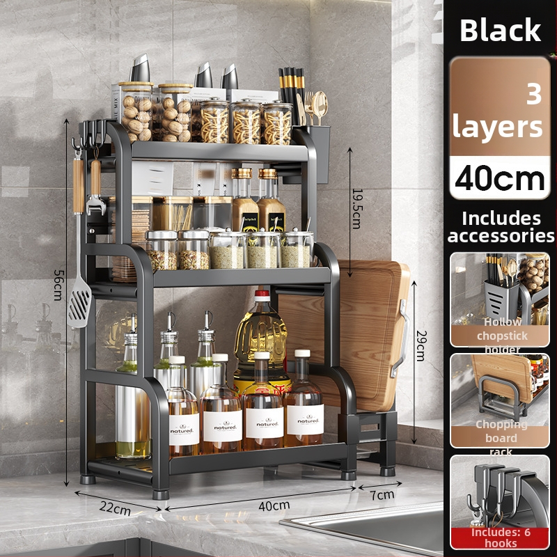 Polička na korenie do kuchyne, železná konštrukcia, moderný minimalistický štýl, inštalácia bez vŕtania, pôvod Yongkang