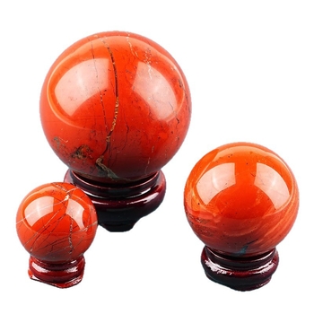 Minge de cristal din jasper roșu, polizată, ornament de colecție pentru decor acasă și la birou, stil modern minimalist