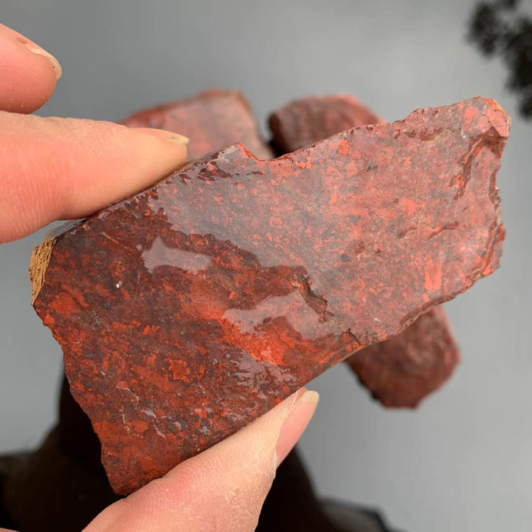 Bloodstone kristalni grubasti kamen za ukras, HANXIAO, moderan jednostavan stil, materijal: Bloodstone, kategorija: Crystal rough stone