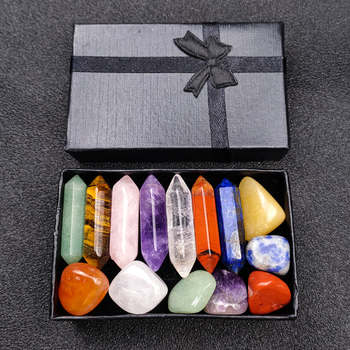 Set de coloane hexagonale din crystal de ametist — design modern minimalist, decor suspendat, cadou potrivit