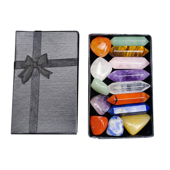 Set de coloane hexagonale din crystal de ametist — design modern minimalist, decor suspendat, cadou potrivit