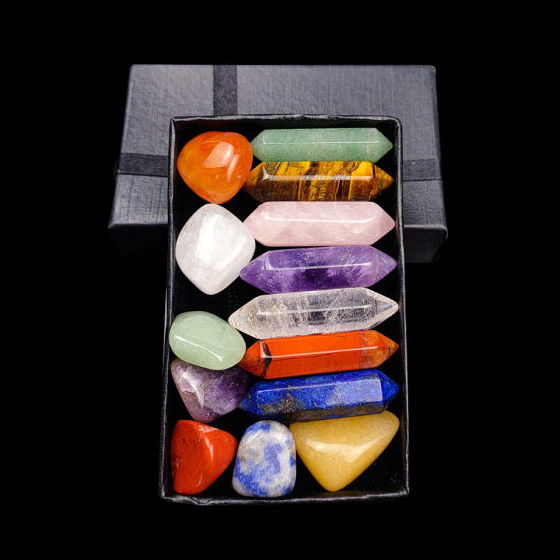 Set de coloane hexagonale din crystal de ametist — design modern minimalist, decor suspendat, cadou potrivit