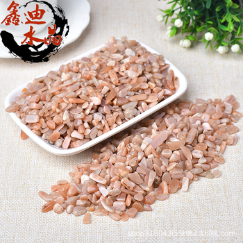 Pietriș lustruit din Moonstone pentru peisaj de acvariu, piatră prețioasă naturală, decor