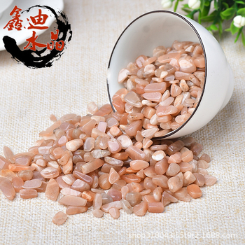 Pietriș lustruit din Moonstone pentru peisaj de acvariu, piatră prețioasă naturală, decor