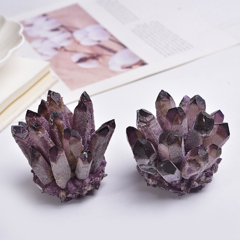 Ametistni kristalni primjerak ukrasa, Geometrijski oblik, Pakiranje papirnata kutija, Šifra proizvoda: Amethyst