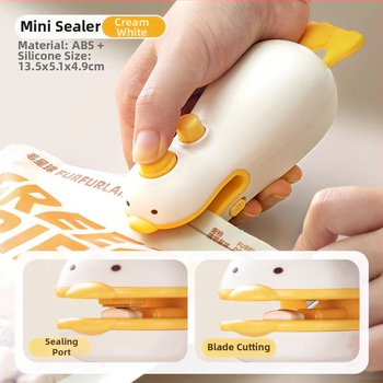 Mini nabíjateľná uzatváracia mašinka pre domáce použitie – prenosný tepelne uzatvárací stroj pre vrecká so snackmi