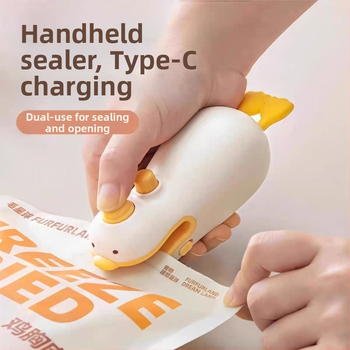 Mini nabíjateľná uzatváracia mašinka pre domáce použitie – prenosný tepelne uzatvárací stroj pre vrecká so snackmi