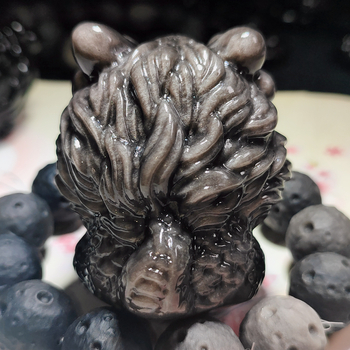 Srebrni obsidijan – bogatstvo zmaja, maskota Godine zmaja, tea pet i slatka dekorativna figurica
