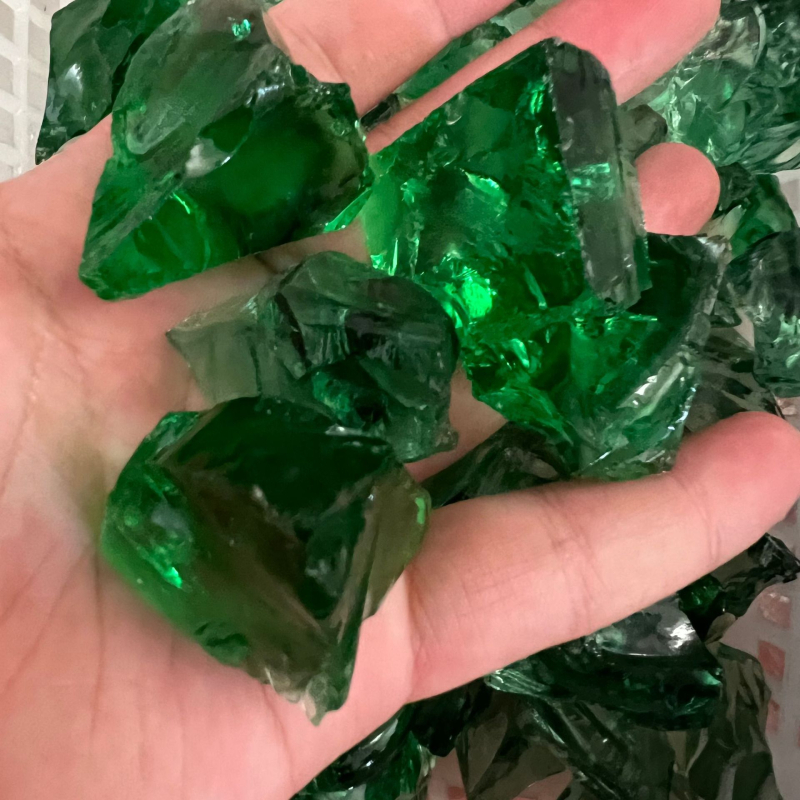 Staklena aromatska kamen dekorativna figura, imitacija kristala, stil Novi kineski stil