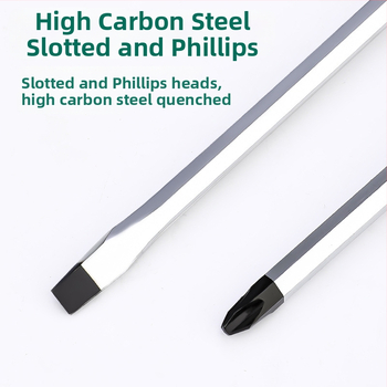 Topson skrutkovače s krížovou a plochou hlavou, magnetické, z uhlíkovej ocele, s kapsulovaným držadlom