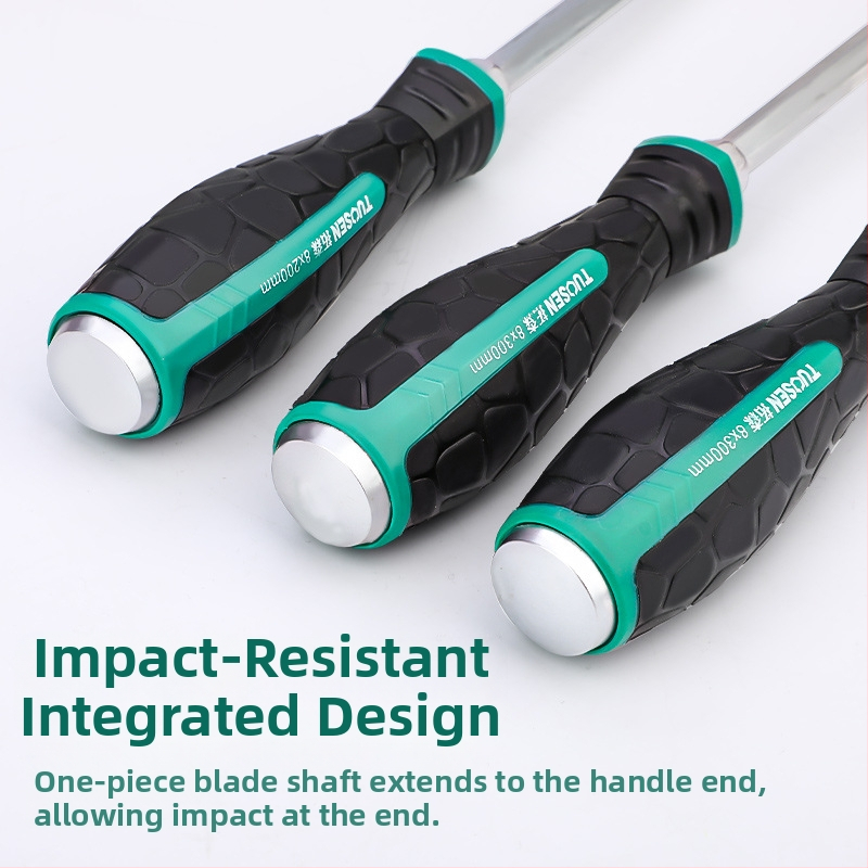 Topson skrutkovače s krížovou a plochou hlavou, magnetické, z uhlíkovej ocele, s kapsulovaným držadlom