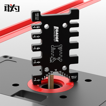 Woodworking tenon gauge with push stick, support, and mortise and tenon auxiliary tool