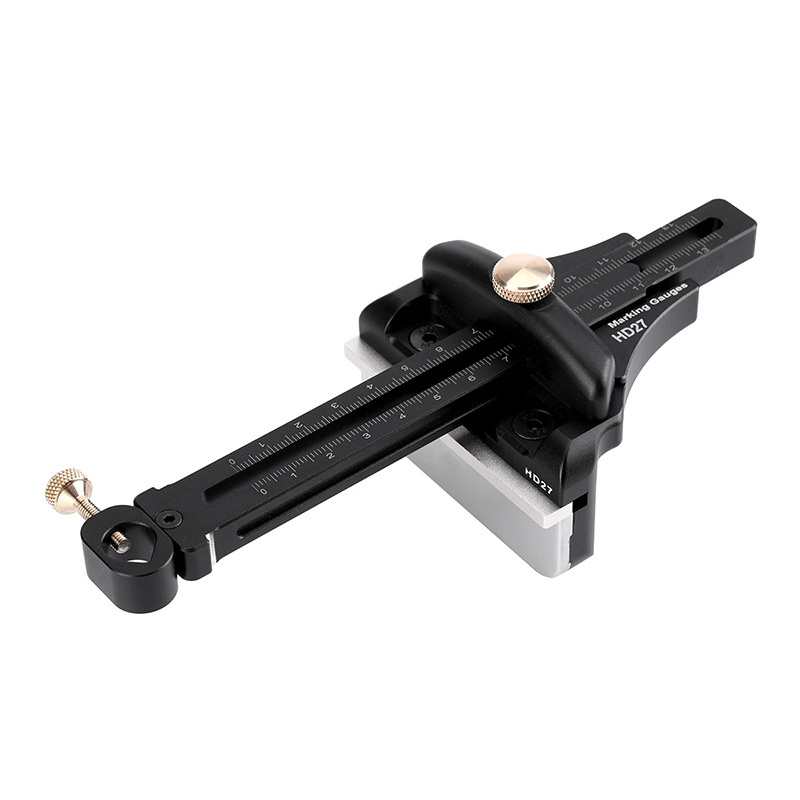 HONGDUI Faipari mérőléc alumíniumötvözetből, jelölő mérő és derékszög – többfunkciós korlátozó