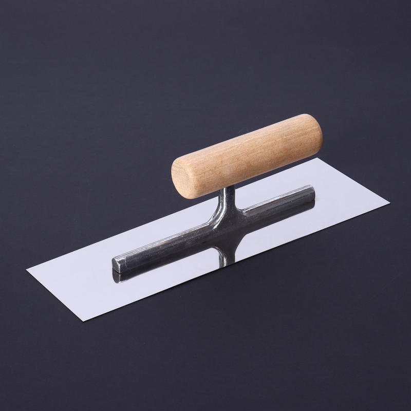 Dekorativni nož za žbukanje s nehrđajućim čelnikom i drvenom ručkom, dizajn bez čavlića za unutarnju žbuku