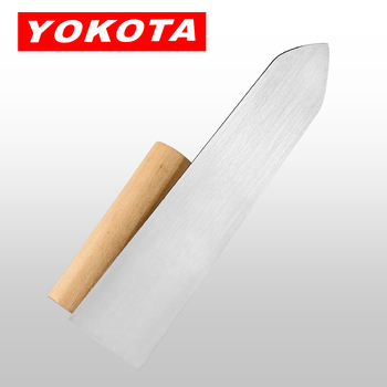 Yokota glettelő vas – japán stílusú acél, sík kivitel, ideális a téglázáshoz és falak simításához