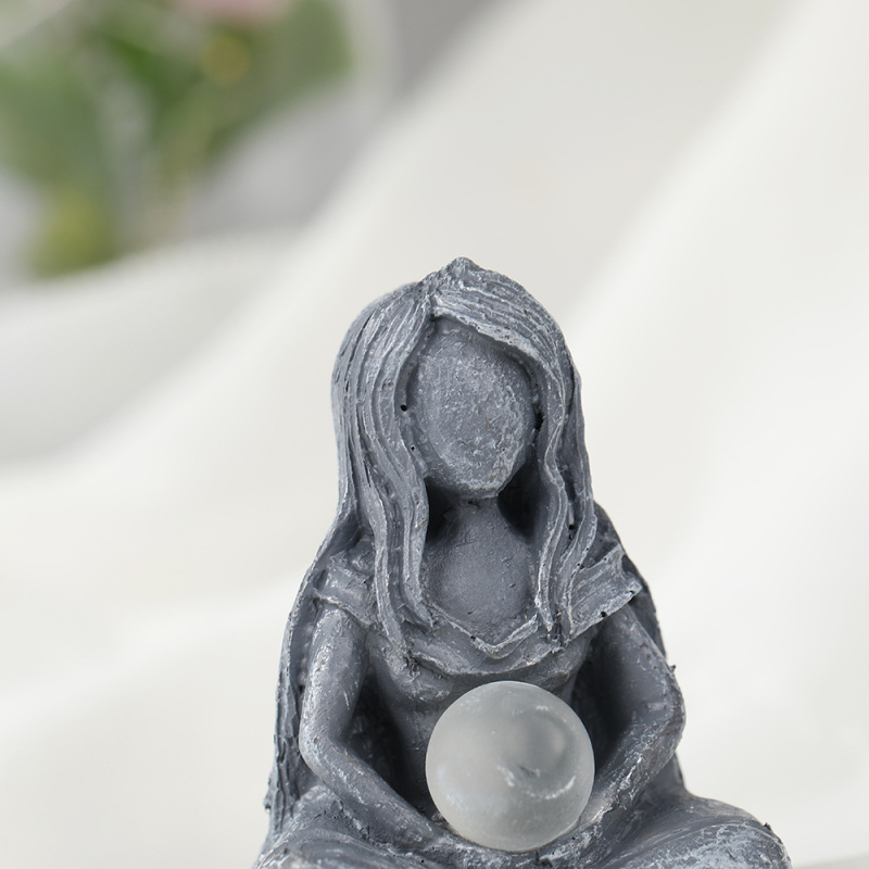 Figura Božice Mjeseca od smole, ručno izrađena, koreanskog stila, smolna umjetnost, marka Jingsheng