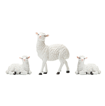 Set smoljenih ovčjih ukrasnih figura za vanjsku dekoraciju dvorišta, topli i ugodni ukrasi za Eid al-Adha i Majčin dan