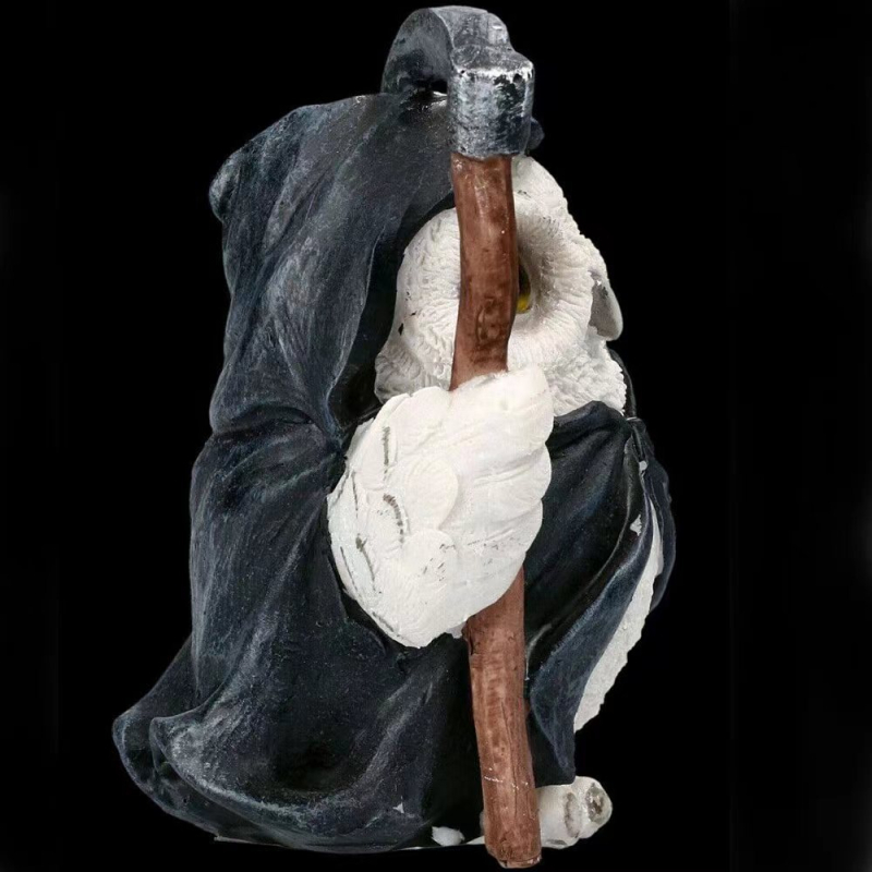 Ming Xu műgyanta bagoly kertfigurája – gyantaművészeti tárgy, kartoncsomagolás, ajándék számára