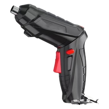 Kompakt, újratölthető lítiumakkumulátoros elektromos csavarhúzó, többfunkciós; patronos befogó; Hardver használatra; feszültségtartomány 50–250 V (AC/DC).