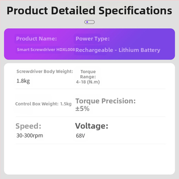 Automatický zámkový elektrický skrutkovač s inteligentným dávkovaním, dobíjateľná lítium batéria, 220V, kompatibilný so šesťhrannými hlavami skrutiek