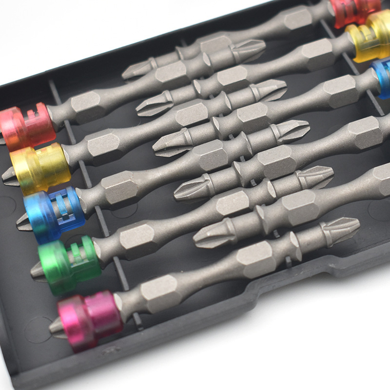 Keresztfejű csavarhúzó bit, S2 eszközacél, nagy keménység, mágneses, készlet