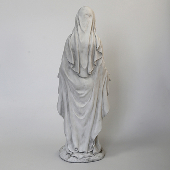 Európai stílusú Szűz Mária szobor - magnézium-oxid anyagból, udvarra és a nappaliba